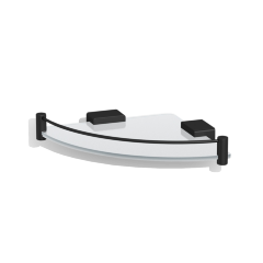 Полка LANGBERGER VICO 11351F-BP подвесная цвет черный матовый